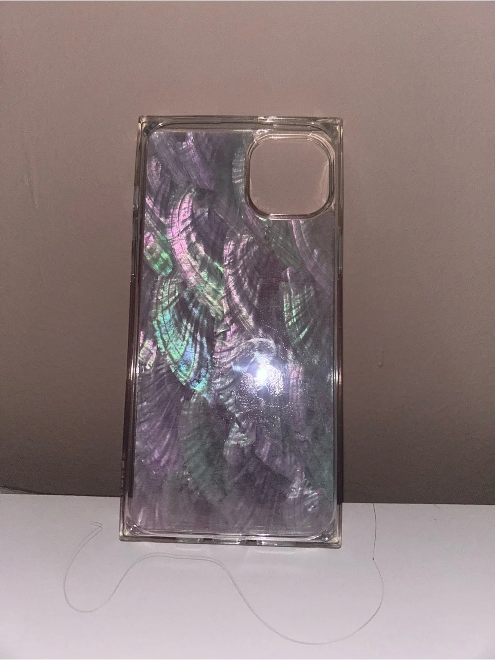 Flaunt Iridescent Pink Square Phone Case for iPhone 14 Plus